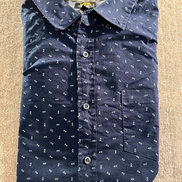 Lee Men's Navy Blue Patterned Shirt - Picture 4 of 4